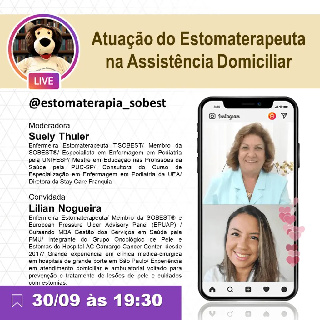 Live "Atuação do Estomaterapeuta na Assistência Domiciliar"