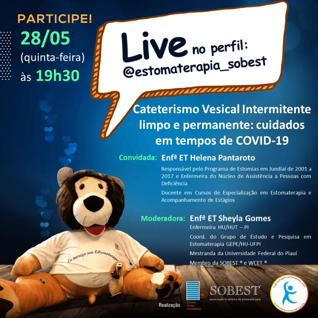 Live "Cateterismo Vesical Intermitente limpo e permanente: cuidados em tempos de COVID-19"