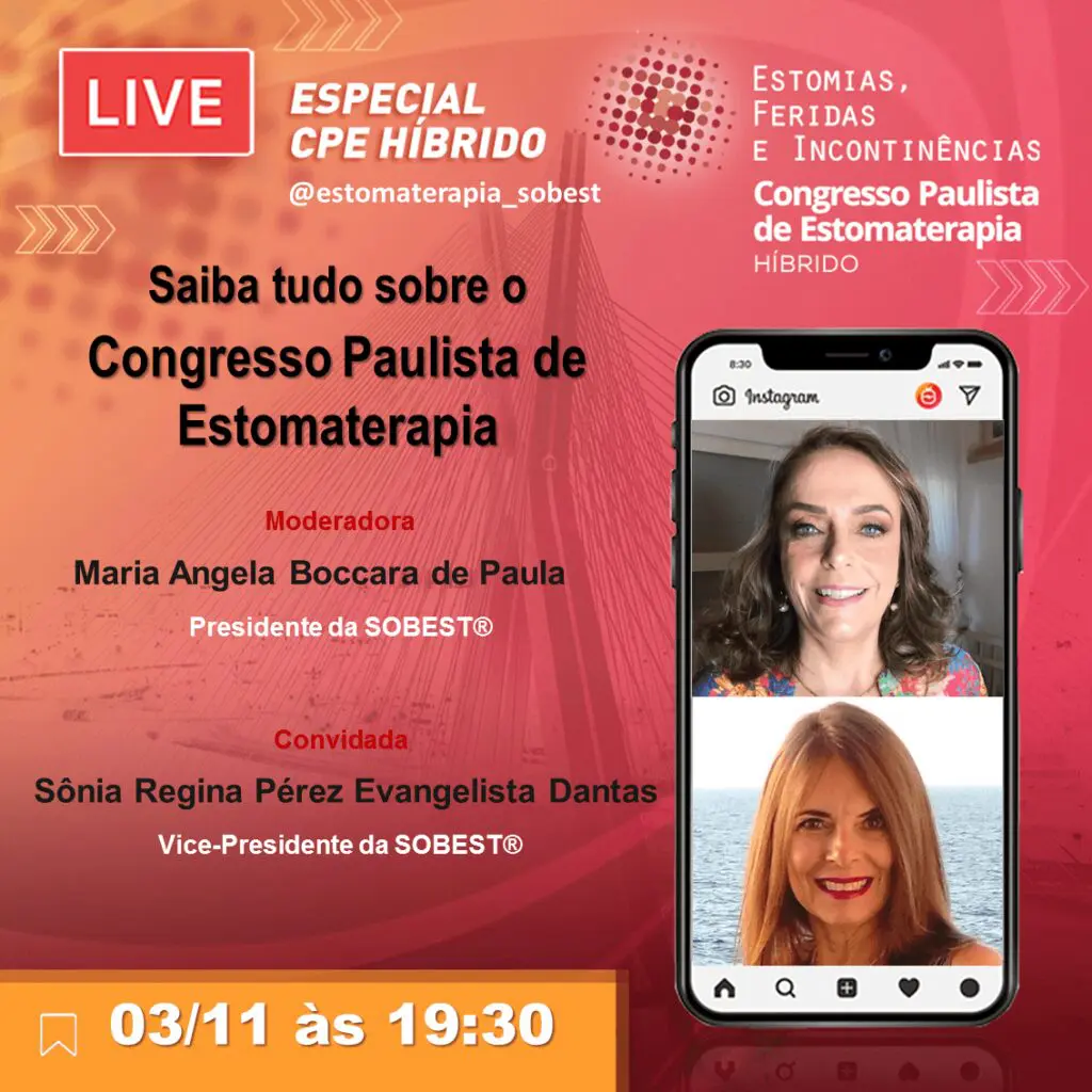 Live CPE: Saiba tudo sobre o Congresso Paulista de Estomaterapia