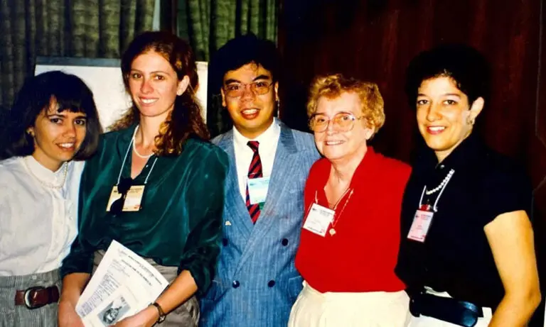 Congresso da International Ostomy Association, no Rio de Janeiro em 1991.