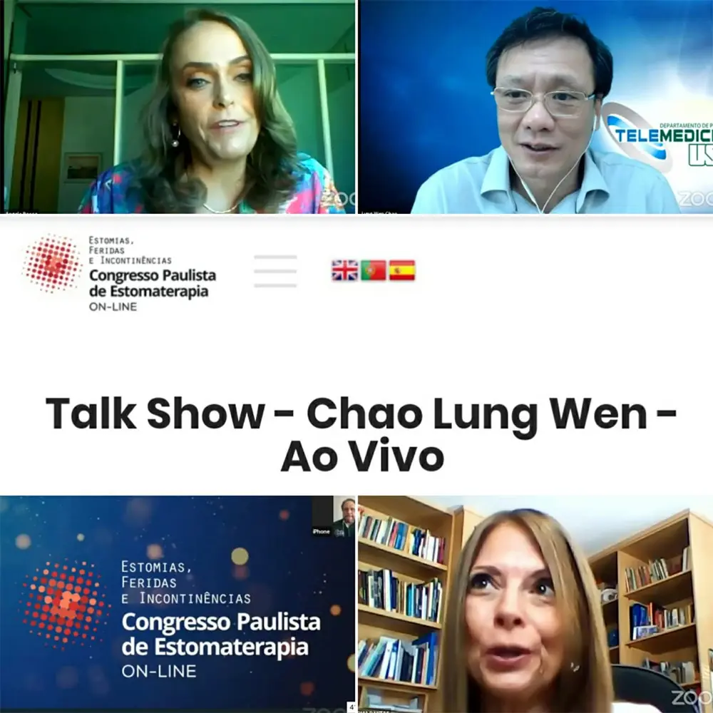 Evento apoiado pela SOBEST - Talk Show o Chao Lung Wen no Congresso Paulista de Estomaterapia