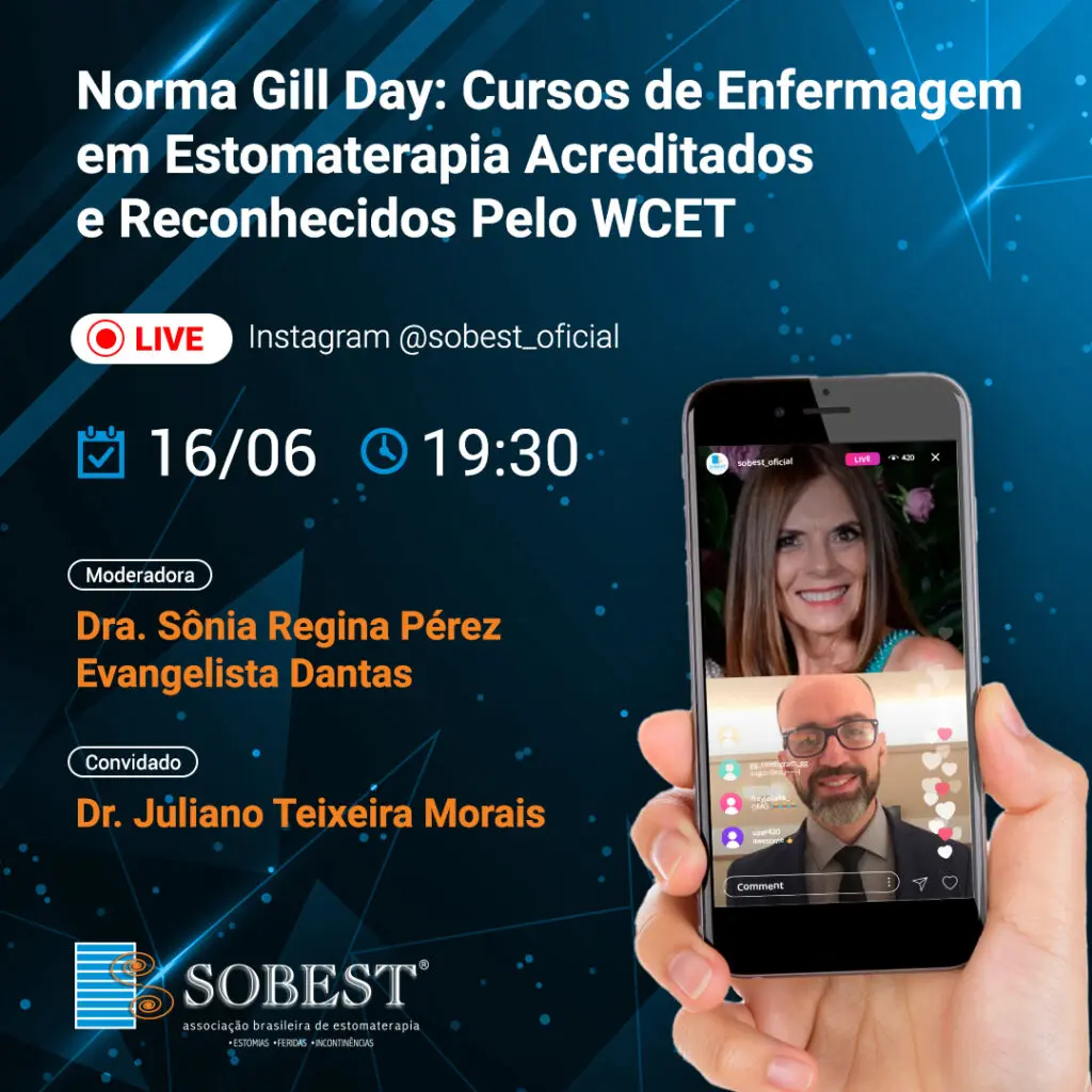 Live SOBEST Norma Gill Day: Cursos de Enfermagem em Estomaterapia Acreditados e Reconhecidos pelo WCET