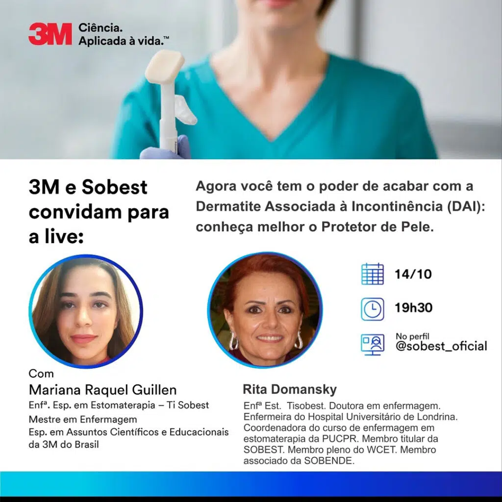 Live CPE Patrocinador 3M do Brasil - Demratite Associada à Incontinência