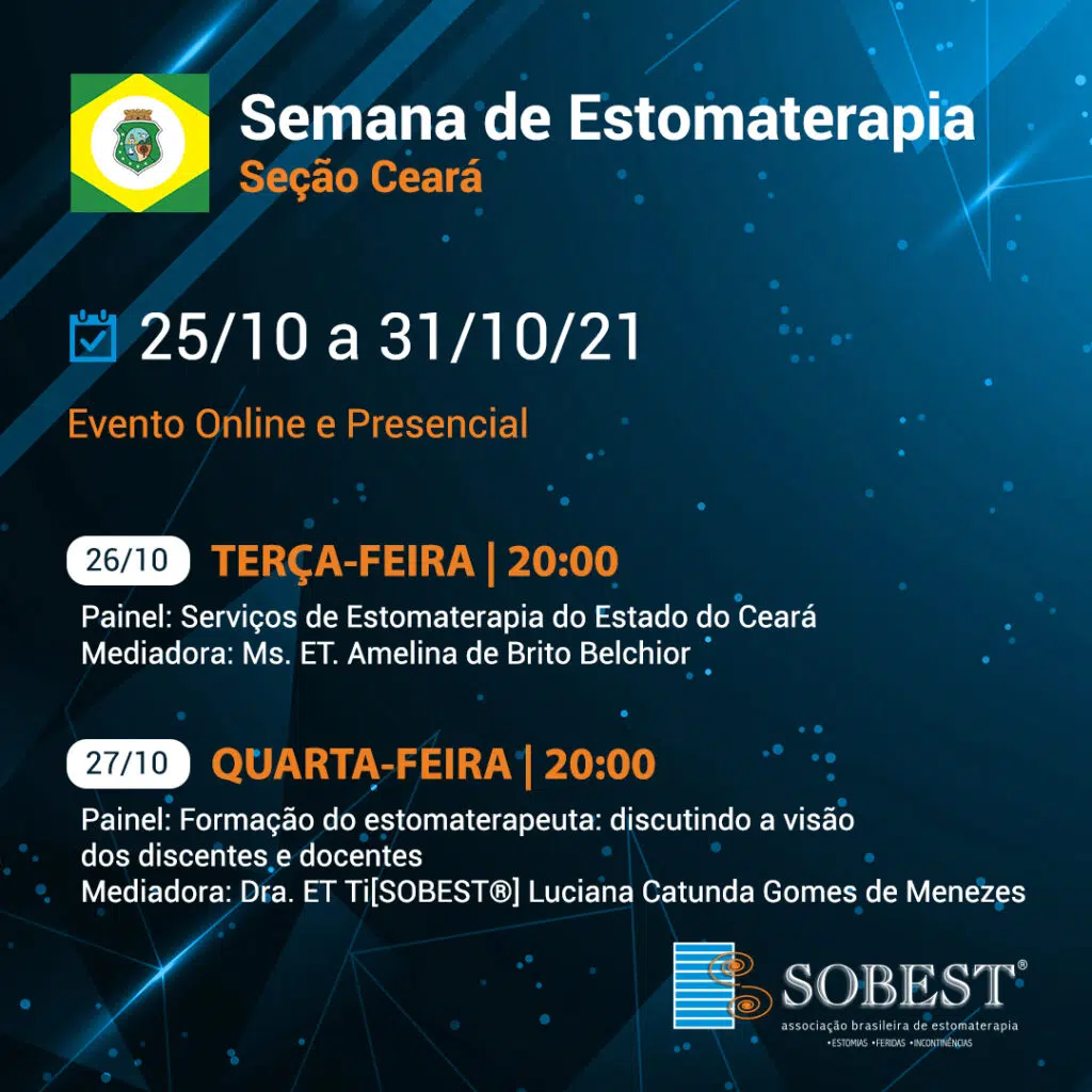 Semana Estomaterapia SOBEST Seção Ceará Dias 1 e 2