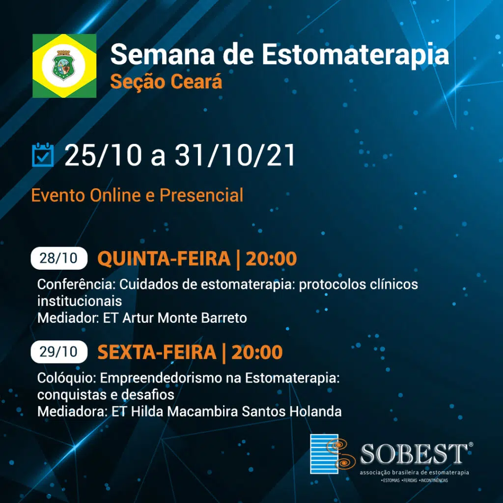 Semana Estomaterapia SOBEST Seção Ceará Dias 3 e 4