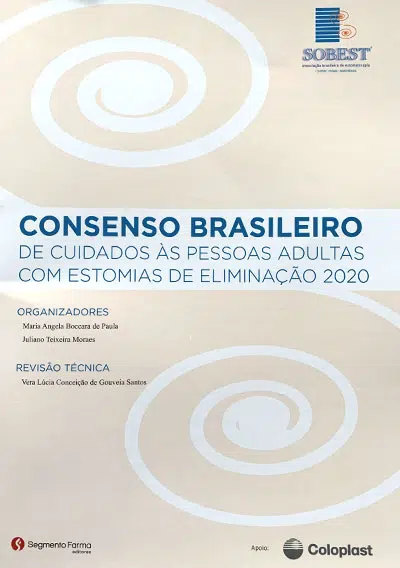 Capa do Livro Consenso Brasileiro de Cuidados às Pessoas Adultas com Estomias