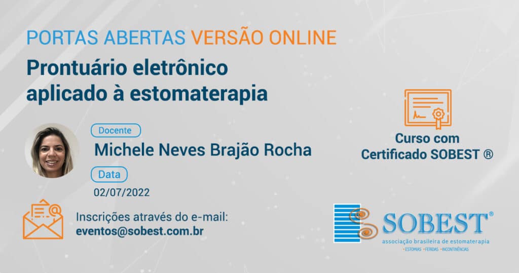 PORTAS ABERTAS: Prontuário Eletrônico aplicado à Estomaterapia VERSÃO ONLINE