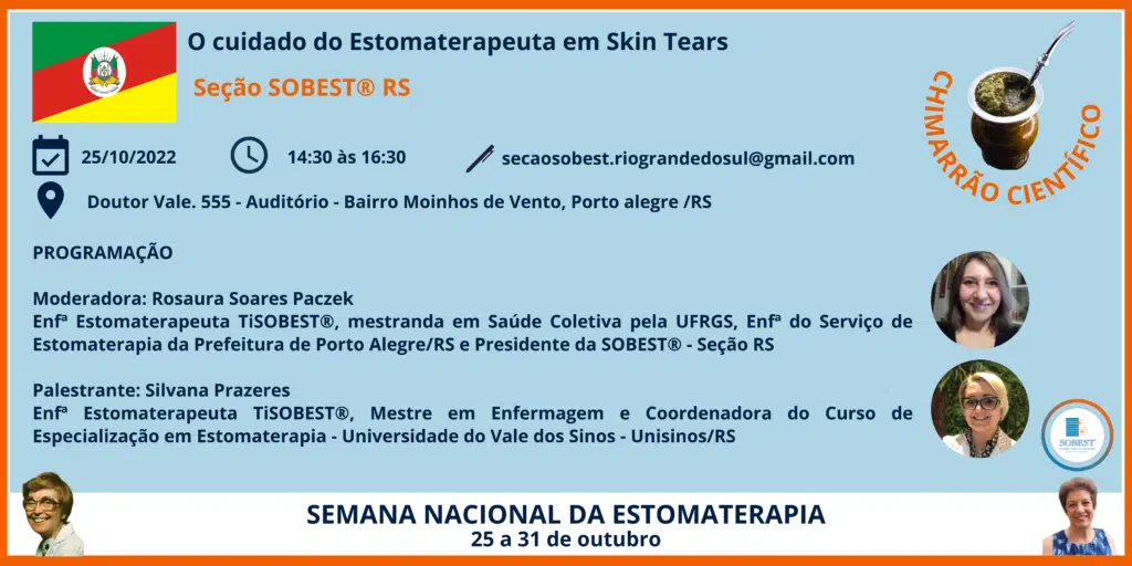 III Chimarrão Científico - O cuidado do Estomaterapeuta em Skin Tears