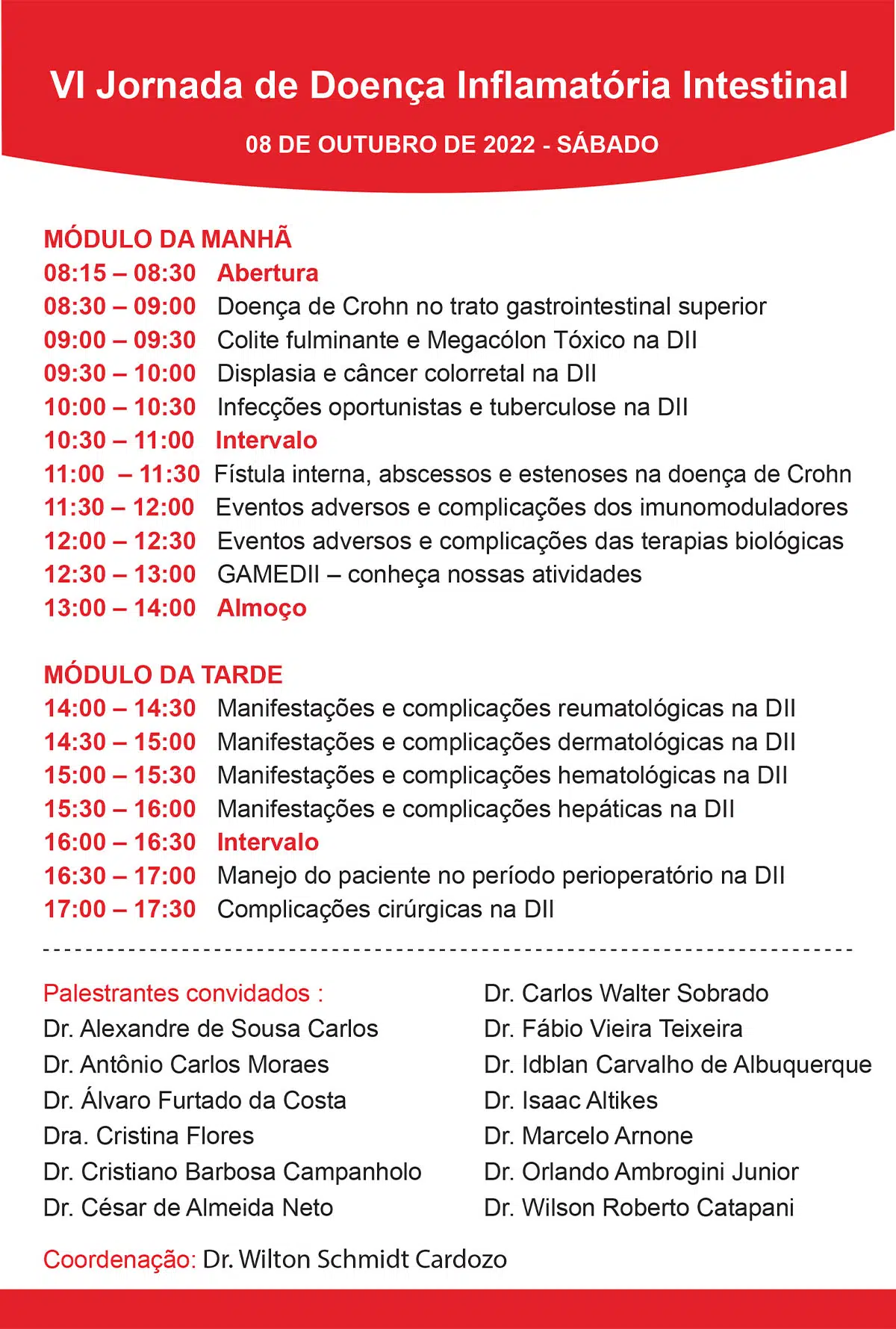 VI Jornada de Doença Inflamatória Intestinal de Guarulhos 