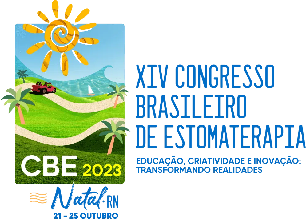 Logotipo XIV Congresso Brasileiro de Estomaterapia versão azul