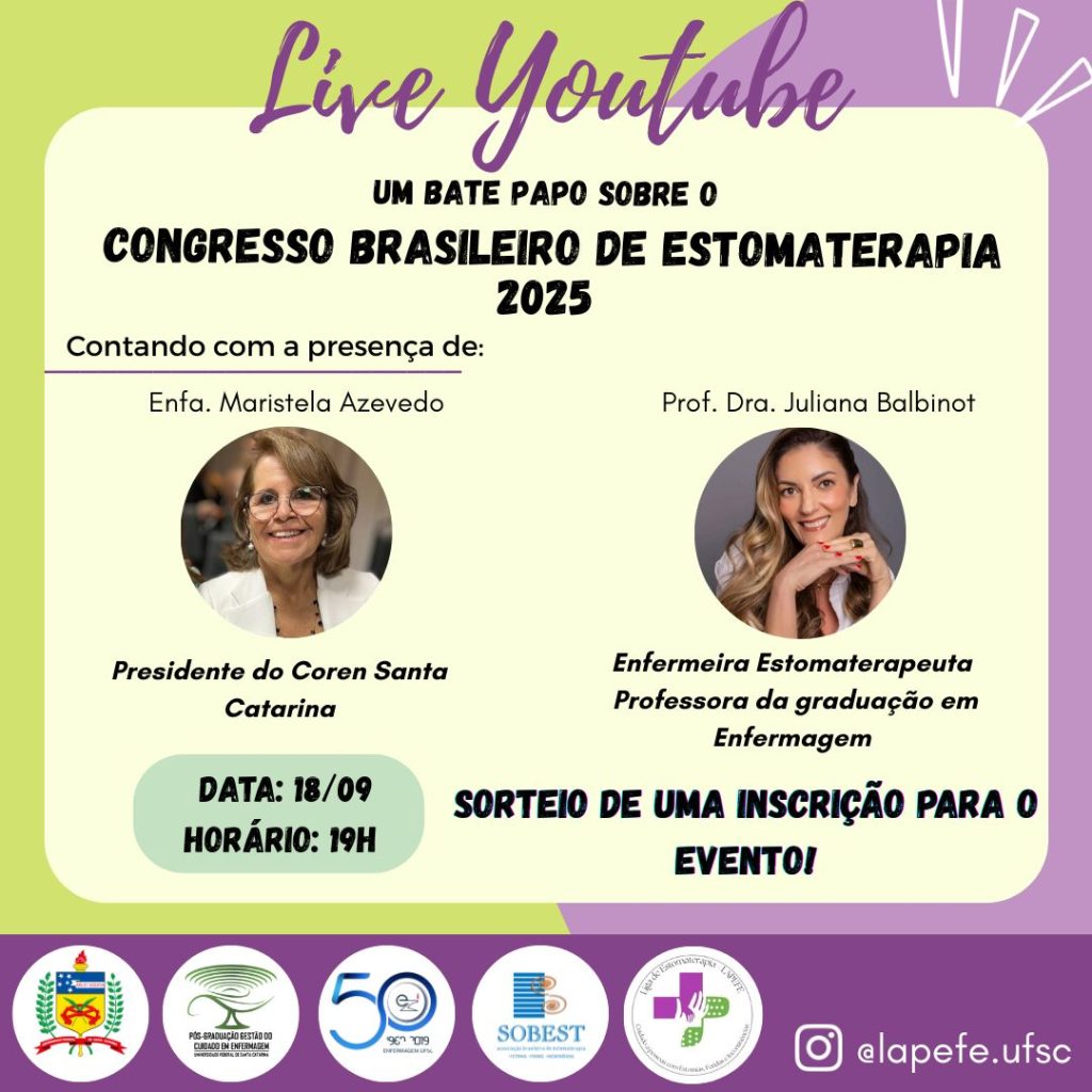 Convie Para Live Congresso Brasileiro de Estomaterapia