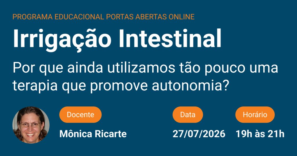 Programa portas abertas irrigacao intestinal